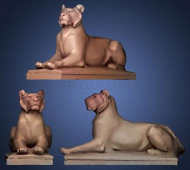 3D мадэль Школа Lionne du Sahara Louvre w 3 LOD (STL)